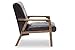 Baxton Studio Mid-Century Masterpieces Club Chair, Brown