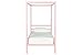 DHP Modern Canopy Bed with Built-in Headboard - Twin Size (Pink)