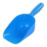 Uxcell Portable Plastic Pet Kittern Food Feeder Shovel, Blue