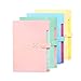 FHEAL Expanding File Folders 5 Pockets Plastic Expandable File Jackets A4 Letter Size,4 Color Accordion Folder Document Holder for School Office Travel
