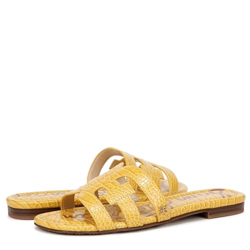 Sam Edelman Women's Bay Flat Sandal Sunflower 7.5 Medium