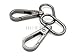 CRAFTMEMORE Snap Hook Swivel Push Gate Lobster Clasps Fashion Clips Purse Making FS10 Pack of 10 (Gunmetal, 1-1/4 Inch)