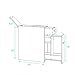 Tangkula Slim Storage Cabinet, Free Standing, with Slide Out Drawers, Narrow Floor Bathroom Organizer Next to Toilet, Toilet Paper Holder, 19 x 6.5 x 23 Inches (White)