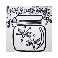 PaintaDoodle 12x12 Bug Jar by PaintaDoodle