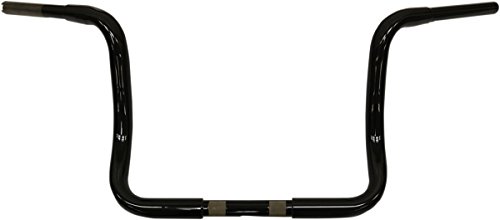 LA CHOPPERS LA-7321-10B Black 11/4" Touring Ape Hanger Handle Bar (10 Fl 96-16)