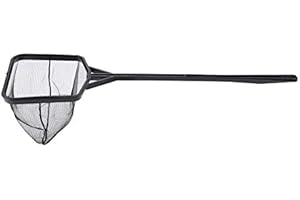 PSSOPP Aquarium Fish Net Lightweight Nylon Fish Tank Fishing Net Square Fish Shrimp Net Meshy Fish Tank Catching Cleaning Mesh Tool with Plastic Handle