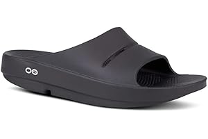 OOFOS Men's OOahh Sport Flex Sandal - Matte Black