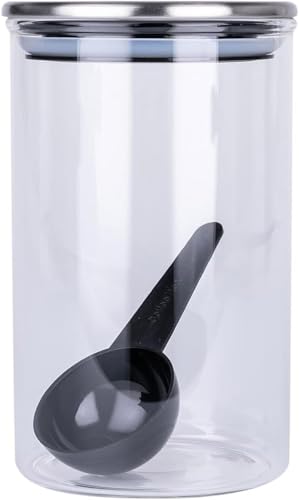 CASUAL PRODUCT スタンダードガラスキャニスター ステンレスリッド 600ml 576867 耐熱ガラス