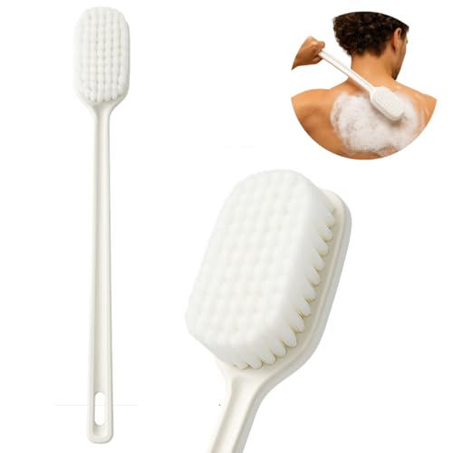 Escova de Banho Para as Costas Banho Relaxante Cerdas Macias Cabo Longo 40cm