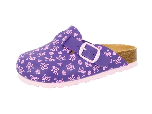 Lico Garçon Unisex Kinder Bioline Clog Kids Sabots, Violet (Lila/Rosa Lila/Rosa), 27 EU