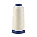 Tinksky 3000 Yards Spool Polyester Embroidery Machine Thread Luminous Glow In The Dark Sewing Thread (White)