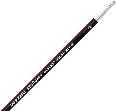 xlr-r 1x6mm ² BLACK RED 1M LAPPKABEL photovoltaikkabel Oil Flex Solar 0023362