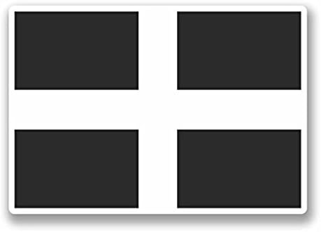 Cornwall Cornish Flag WINDOW CLING STICKER Car Van Campervan Glass - Sticker Graphic - Auto, Wall, Laptop, Cell, Truck Sticker for Windows, Cars, Trucks