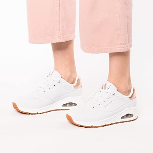 Femme Uno Golden Air Trainers, White Durabuck/Mesh Trim, 39 EU