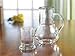 Circleware Oasis Bedside Carafe and Glass Set, One 36 Ounce Glass Pitcher and 8 Ounce Drinking Glass, Limited Edition Glassware Drinkware