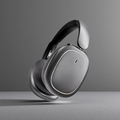 TEISCHE ND905-ANC Wireless Headphones with Bluetooth 5.4 Headband, Active Noise Cancellation (3 Modes), 3 Equalizers, 40H Autonomy, Magnetic Pads and Dual Connection (Black)