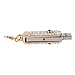 HDE 8GB Aquamarine Gem Crystal Encrusted Bling Iced Out Gold High Speed USB Flash Thumb Drive Memory Stick