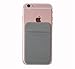 Magic Vosom Card Secure Holder Stick on Lycra Wallet Pouch Support iPhone 6 7 Samsung Galaxy and Blu Smartphones Grey