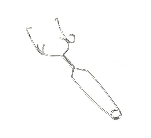 Small Whip Ceramic Crucible Tongs for 250 Gram Ceramic Crucible Dishes Precious Metal Casting Refining Melting