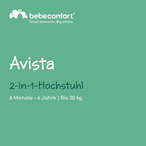 Avista Babyhochstuhl, mit Polsterung und Tablett, ab 6 Monaten, Tragkraft 30 kg, Mineral Green