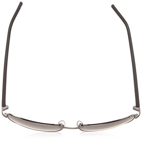 Polaroid Sunglasses Men's Pld2041s Polarized Rectangular Sunglasses, Ruthenium Black/Gray Polarized, 59 mm