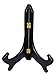Tripar Wooden Display Stand, Black Finish (10-Inch Depth) - Decorative Tabletop Easel Display - Handcrafted Design with Gold Latches - Perfect for Holding Plates, Cookbooks, Artwork, Pictures, & More