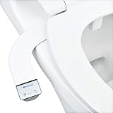 Brondell Bidet - Thinline SimpleSpa SS-150 Fresh Water Spray Non-Electric Bidet Toilet Attachment in White with Self Cleaning Nozzle