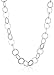 Amazon Collection Sterling Silver Flat Circle-Link Chain Necklace