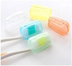 SIO 5pcs Portable Candy Color Toothbrush Cover Germproof Brush Head Cover for Travel