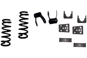 QUALITY SUSPENSION ADVANTAGE QSA 3" Front / 5" Rear Lowering Kit Coil Springs + Flip Kit + Lift Shackles. Compatible with 1988-1998 Chevrolet GMC C1500
