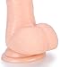 Beauty Molly Superior 8 Inch Flesh Color Realistic Dildo with Suction Cup Anal Adult Sex Toys, 11.8 Ounce