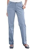 Women's Plus Size Tall Jean, Stretch Denim, Straight Leg, 5-Pocket Styling