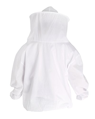 iiniim Professional Beekeeping Jacket Bee Protecting Suit with Fencing Veil Goatskin Leather Gloves (Protecting Suit)
