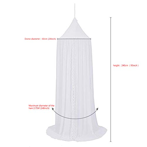 2 Canopy+Hanging+Mosquito+Nursery+Decor%25EF%25BC%258CWhite