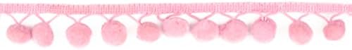 Expo International Inc. 5/8in Lolita Pom Pom Fringe Trim Pink