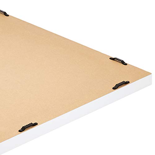 AmazonBasics Rectangular Wall Mirror 16″ x 20″ Standard Trim, White