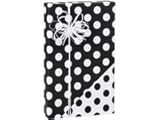 Black and White Polka Dot Reversible Gift Wrap Roll 24