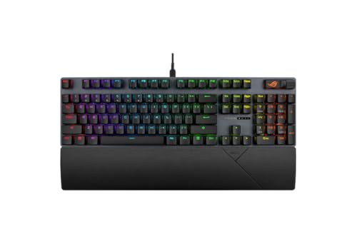 ASUS ROG Strix Scope II X - Mechanical Gaming Keyboard, ROG NX V2 Hot Swappable Switches, Soundproofing Foam, ABS Keys, Multi-Function Controls, Three Tilt Angles, AZERTY