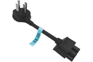 LEISURE STAY Premium Adapter for Tesla Gen 2 Mobile Charger | Connect to 240V Outlet | 32 Amp Charging | 10 Inch Length (NEMA 14-50)