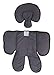 Alphabetz Alphabetz Reversable Head and Body Support and Strap Cover Set For Car Seats and Strollers, white, gray