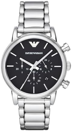 Amazon.com: Emporio Armani Men's Chronograph Stainless Steel Watch