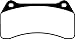 EBC Brakes Redstuff 3000 Series Sport Brake Pad Set DP31462C to Fit JAGUAR,DAIMLER