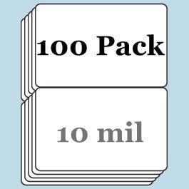 10 Mil Butterfly Pouch Laminates - 100 Pack by Brainstorm ID