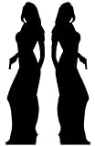 Secret Agent (James Bond Style) Girl Double Pack - Silhouette Lifesize Cardboard Cutout / Standee / Standup