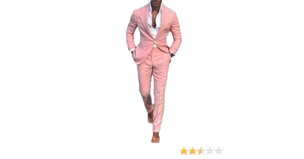 soft pink suit