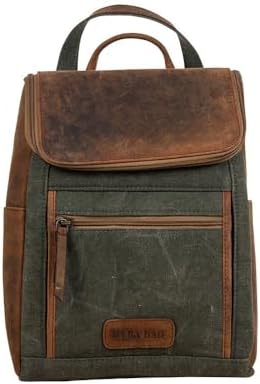 Amazon.com | Myra Bag Classy Leather & Upcycled Canvas  display picture 1