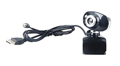 Kobwa(TM) Rotatable 5.0 Mega Pixel Widescreen Video Call and Recording HD USB Webcam Camera for PC Laptop with Microphone,Black with Kobwa's Keyring