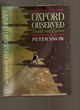 Front cover for the book Oxford Observed: Town and Gown by Peter Snow