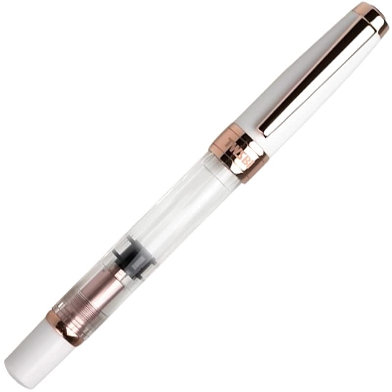 TWSBI M7449050 Diamond 580 RoseGold II Fountain Pen Stub 1.1 White