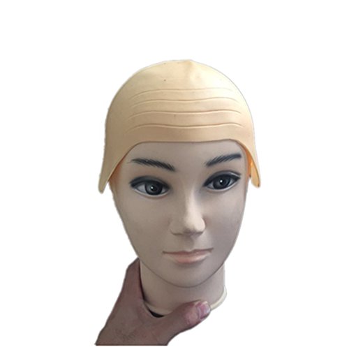 ZS Bald Monk Wig Adult/Children Dance Makeup Item Halloween Costume Cosplay Party Bald Hat Latex - Thumbnail 3